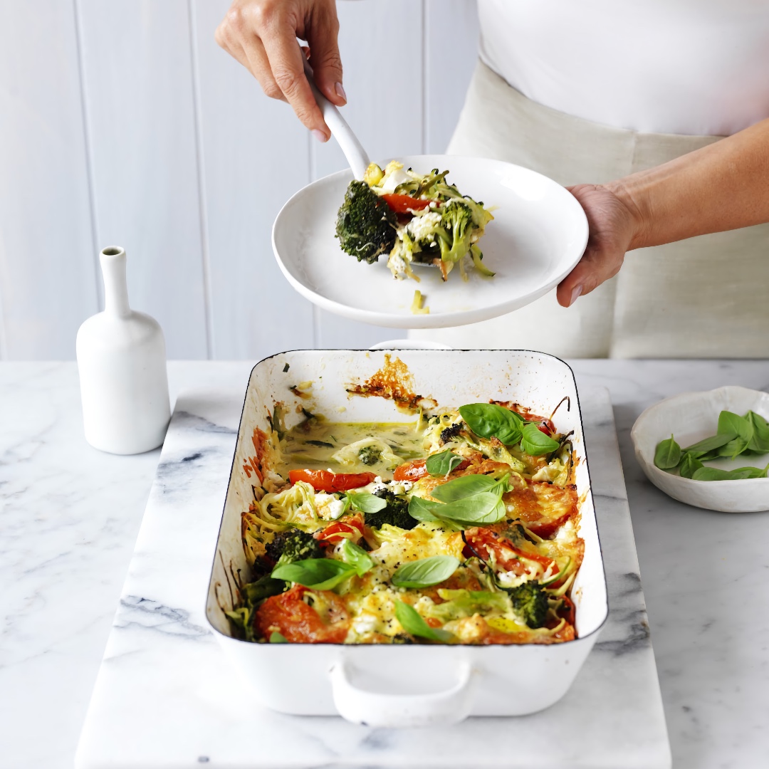 1010 Diet broccoli zoodle bake