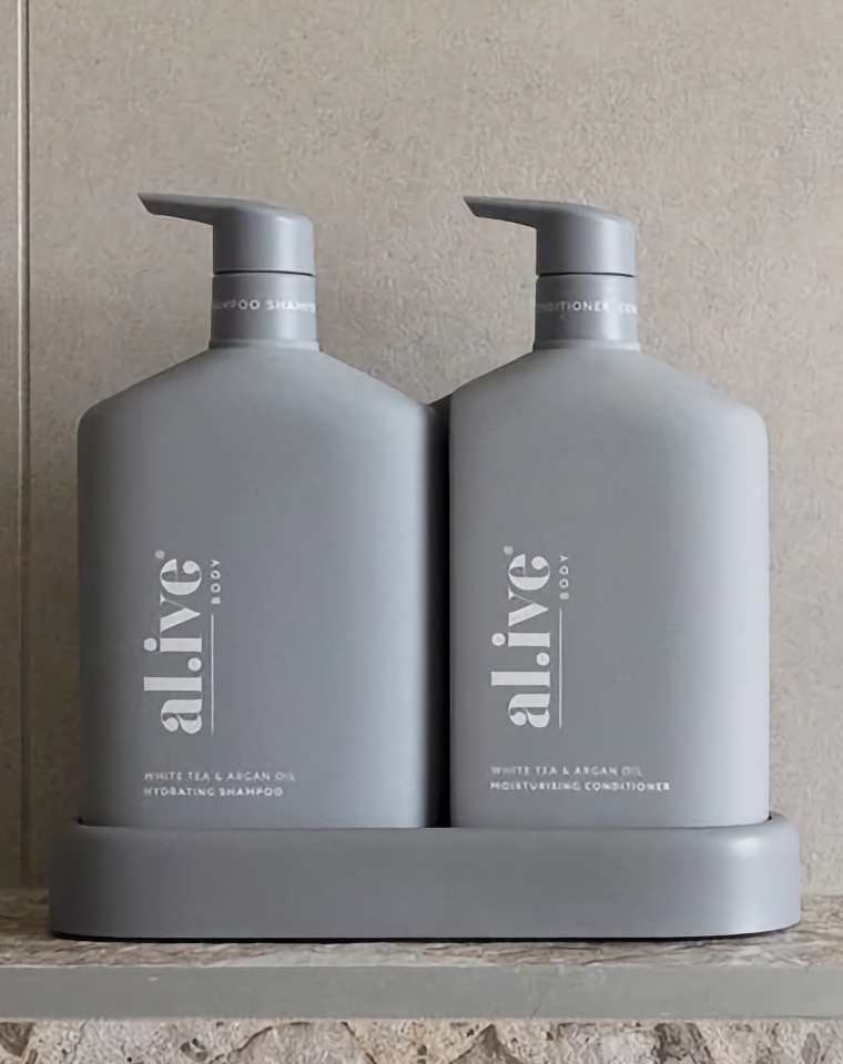 al.ive body White Tea & Argan Oil Hair Duo 2