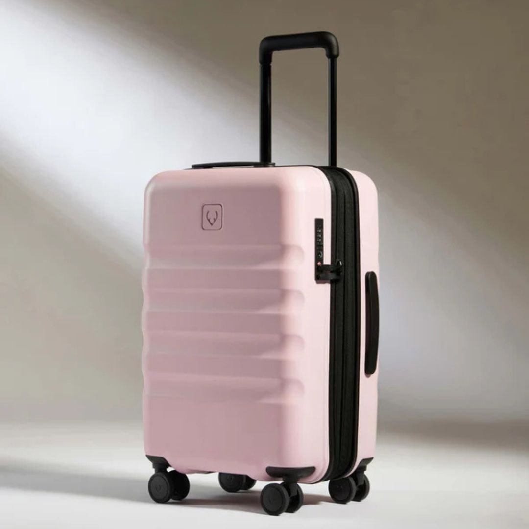 Antler Icon Stripe in Mooreland Pink and Taupe $299