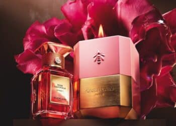 Guerlain L’Art & La Matière Customisable Scented Candle in Pompadour Rose and Rose Centifolia, $165