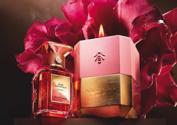 Guerlain L’Art & La Matière Customisable Scented Candle in Pompadour Rose and Rose Centifolia, $165
